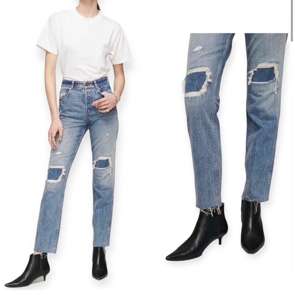ANINE BING Betty High Rise Relaxed Slim Jeans SZ 23 - Picture 2 of 8